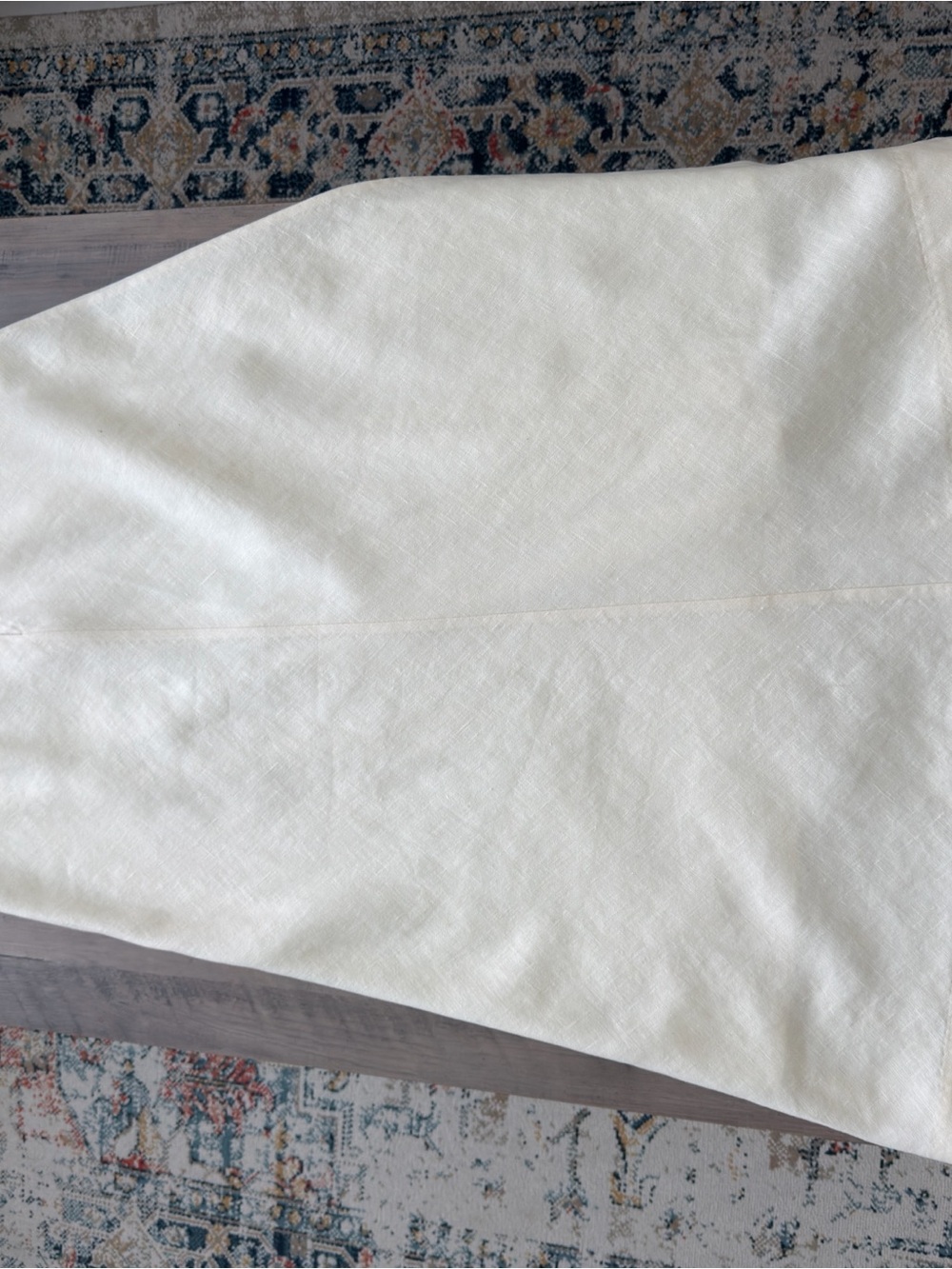 Zimmermann Cream 100% linen straight Midi Skirt - Picture 5 of 7
